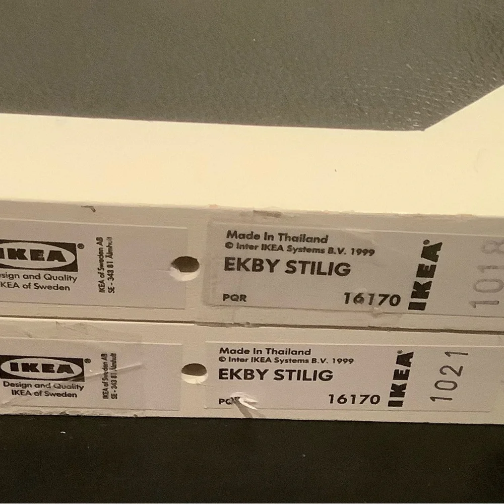 2 IKEA EKBY Shelf Brackets